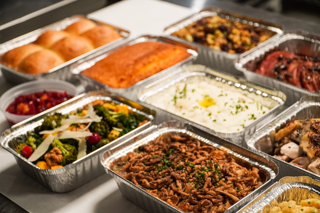 Aluminium catering trays photo by Ana Maltez